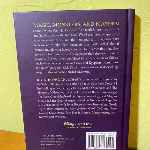 Demigods & Magicians Percy Jackson & Kane Chronicles Crossover Hardcover - Picture 2 of 3